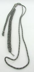 German Forestry (Forstdienst) Silver & Green Parade Lanyard...