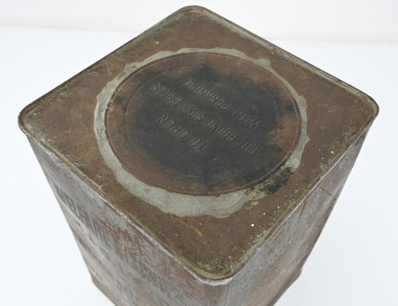 British WW2 Welfare Biscuits Tin Can FULL