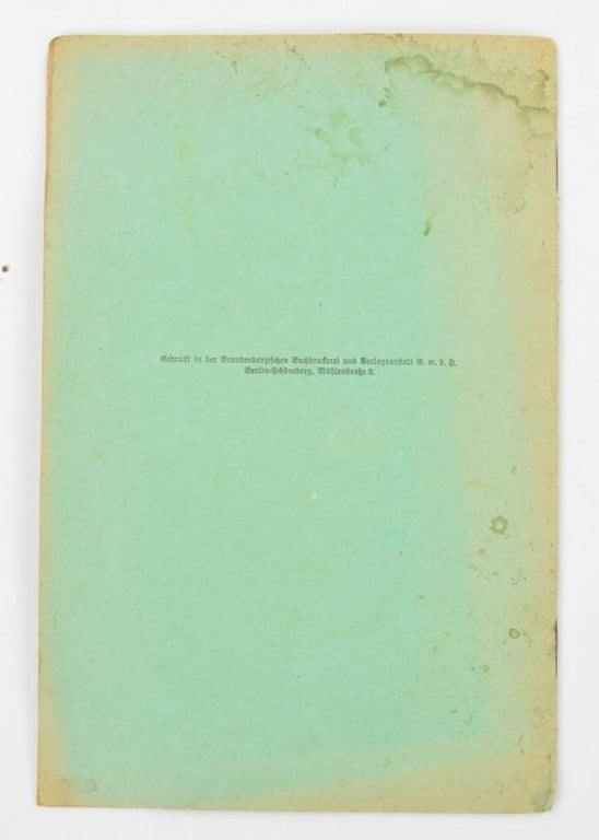 German Third Reich Propaganda Booklet 'Nationalsozialismus und Volk'