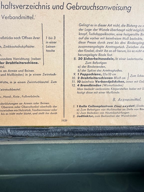 WW2 German 'Verbandkasten' First Aid Box In Tan