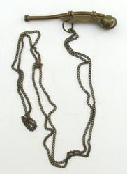 Kriegsmarine Boatswain's Whistle with Carrying Chain