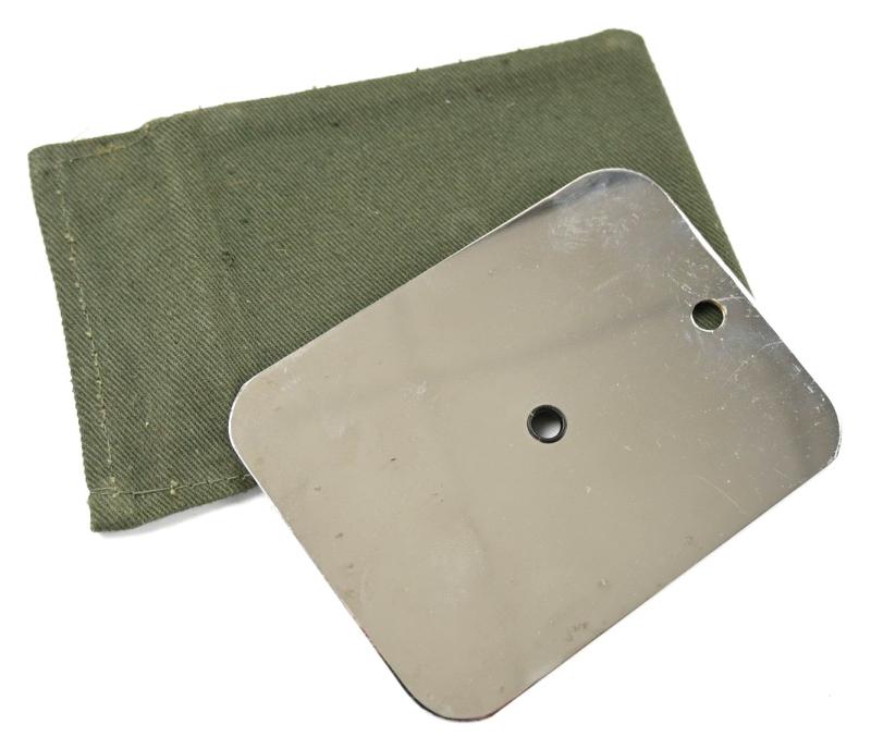 British WW2 44 Pattern Shaving Mirror in Pouch