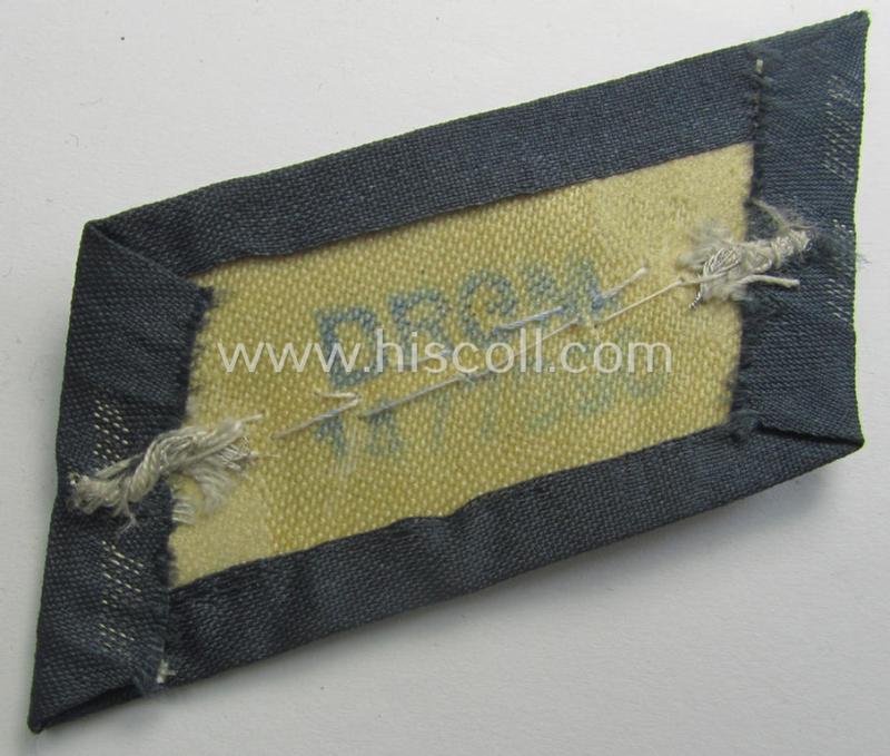 Superb pair of WH (Heeres) - and I deem later-war-pattern! - officers'-type collar-patches (ie. 'Kragenspiegel für Offiziere m. Sonderführer-Dienstgrad') as was intended for an officer who served as a: 'Sonderführer Z'