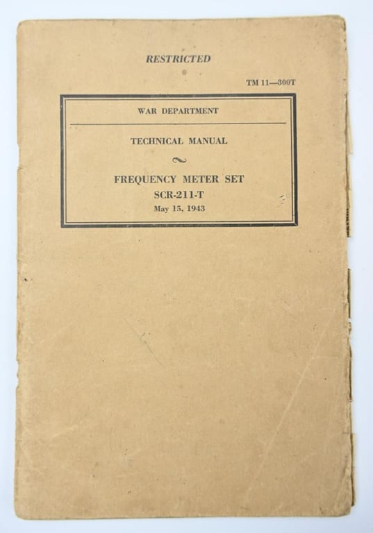 US WW2 BC-211-T Frequency Meter Set