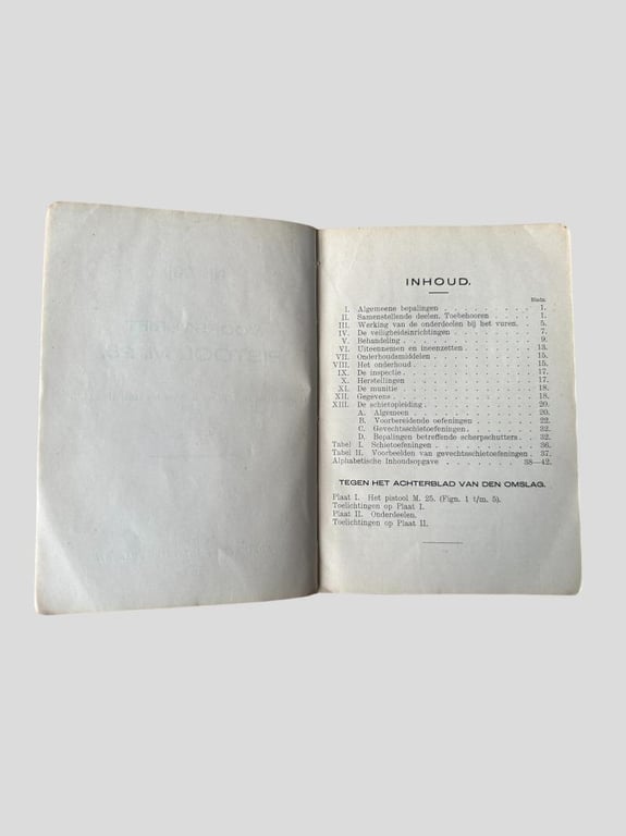 Dutch Pistol M.25 Handbook