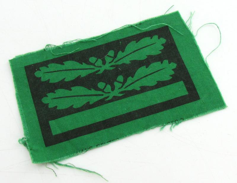 Printed Heer/Waffen-SS camouflage rank patch
