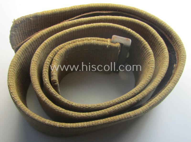 WH (Heeres ie. LW etc.) 'tropical-issued'- belt (ie. 'Koppelriemen') being a 95 cms.-sized example that comes in a moderately used condition