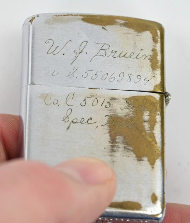 US Vietnam Period Named PMGS Zippo Cigaret Lighter