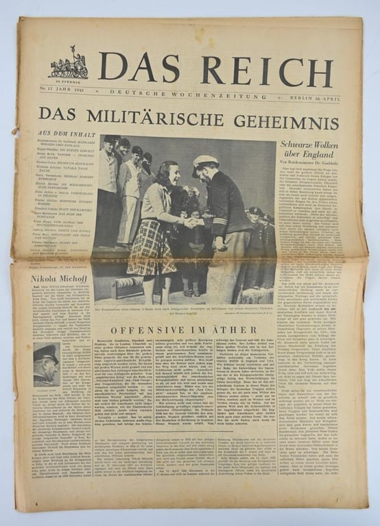 German Newspaper “Das Reich” April 1942