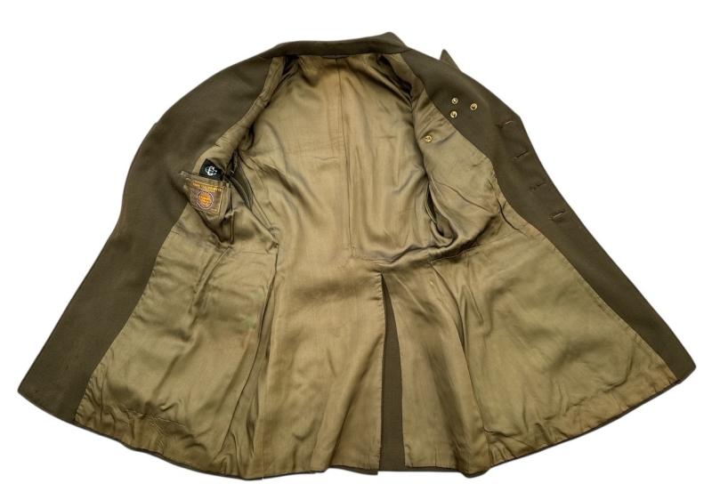 US WWII Class A Tunic Mountain Division Officer and Side Cap
