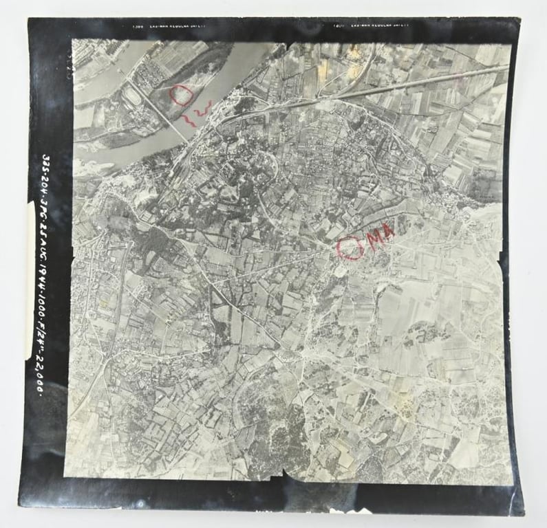 Allied WW2 Aerial Reconnaissance Picture France