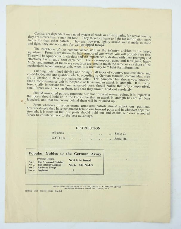 British WW2 Guide to the German Army No.5