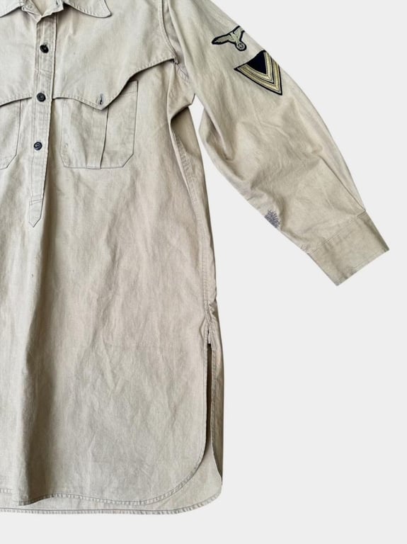 Waffen-SS tropical ‘Sahariana’ Shirt with Insignia