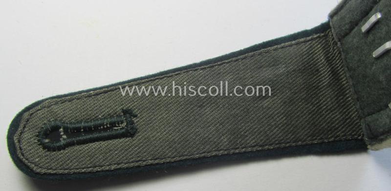 Neat - albeit single! - pre- (ie. early-war-) period- (ie. 'M36/M40'-pattern) (unusually!) 'cyphered' and rounded-styled WH (Heeres) NCO-type shoulderstrap as was intended for an: 'Unteroffizier u. Mitglied des Infanterie-Regiments 256'