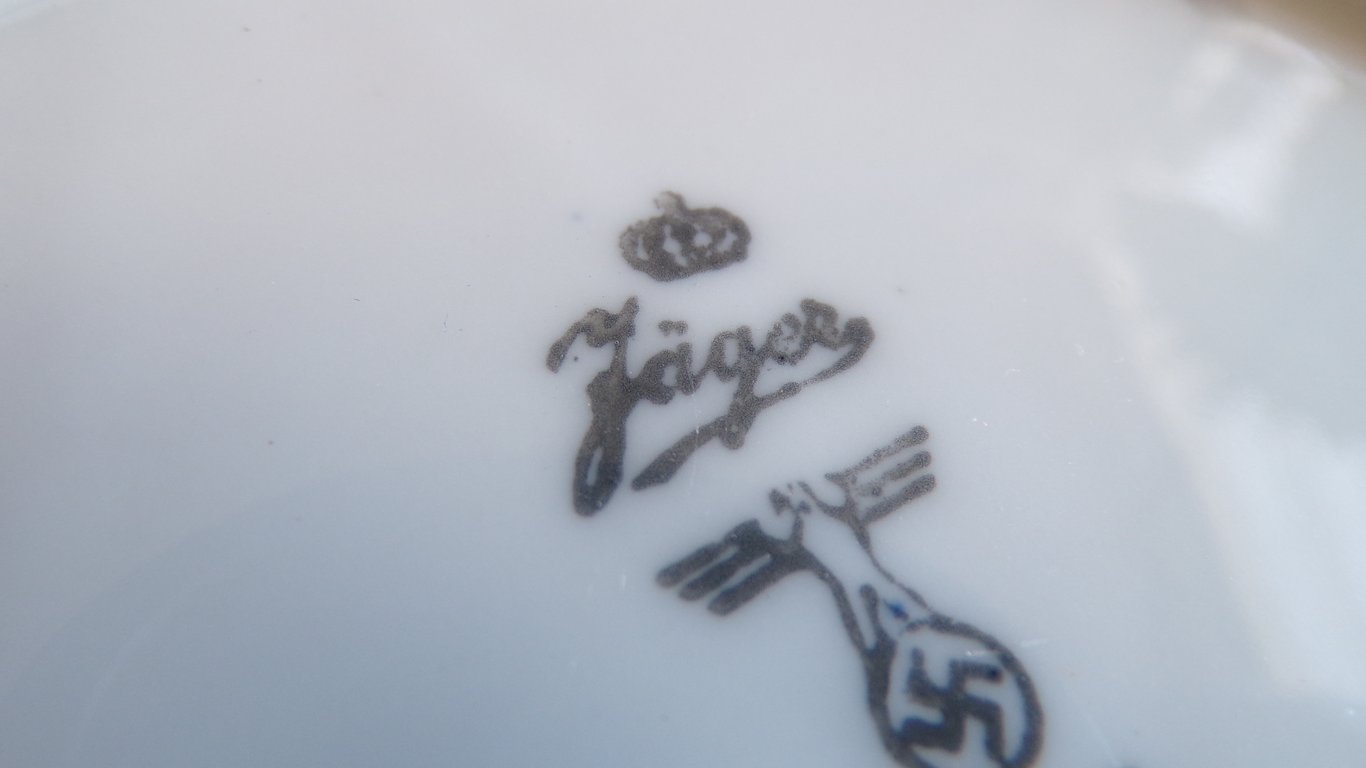 Kriegsmarine Porcelain Soup Plate - Jäger 1939