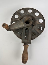 Original German WWII Big Hand Held Cable Reel...