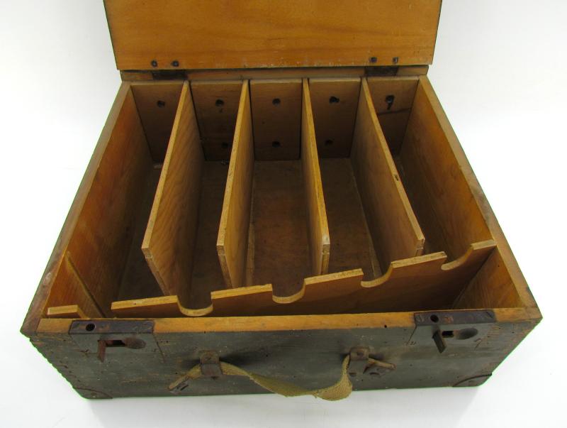 Transport Box Wehrmacht "Stock and Accessories for Gas Indicators"