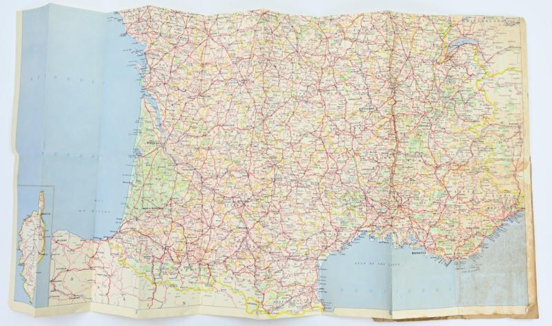 US WW2 Roadmap of France 1944