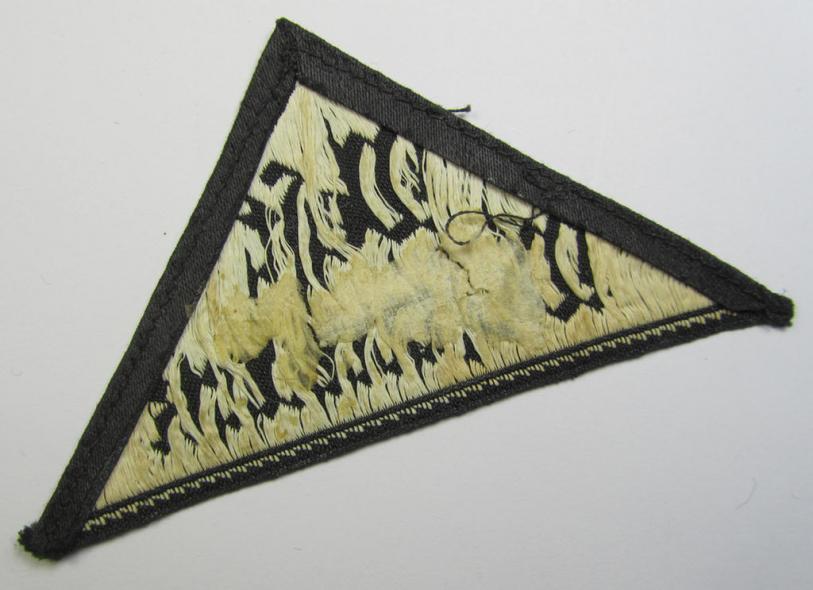 Neat, 'HJ' ('Hitlerjugend') ie. 'BDM' ('Bund Deutscher Mädel') district-triangle (ie. 'Gebietsdreieck') entitled: 'West Westmark'