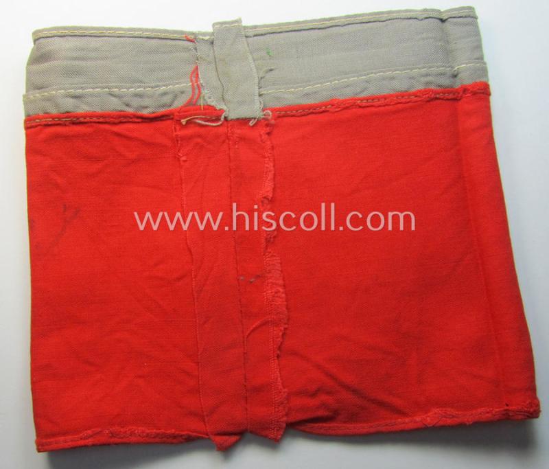 OT (ie.: 'Organisation Todt') EM- (ie. NCO-) pattern cuff-title (ie. 'Ärmelband für Mannschaften u. Uffz.') combining a swastika- and 'Org.Todt'-cuff-title