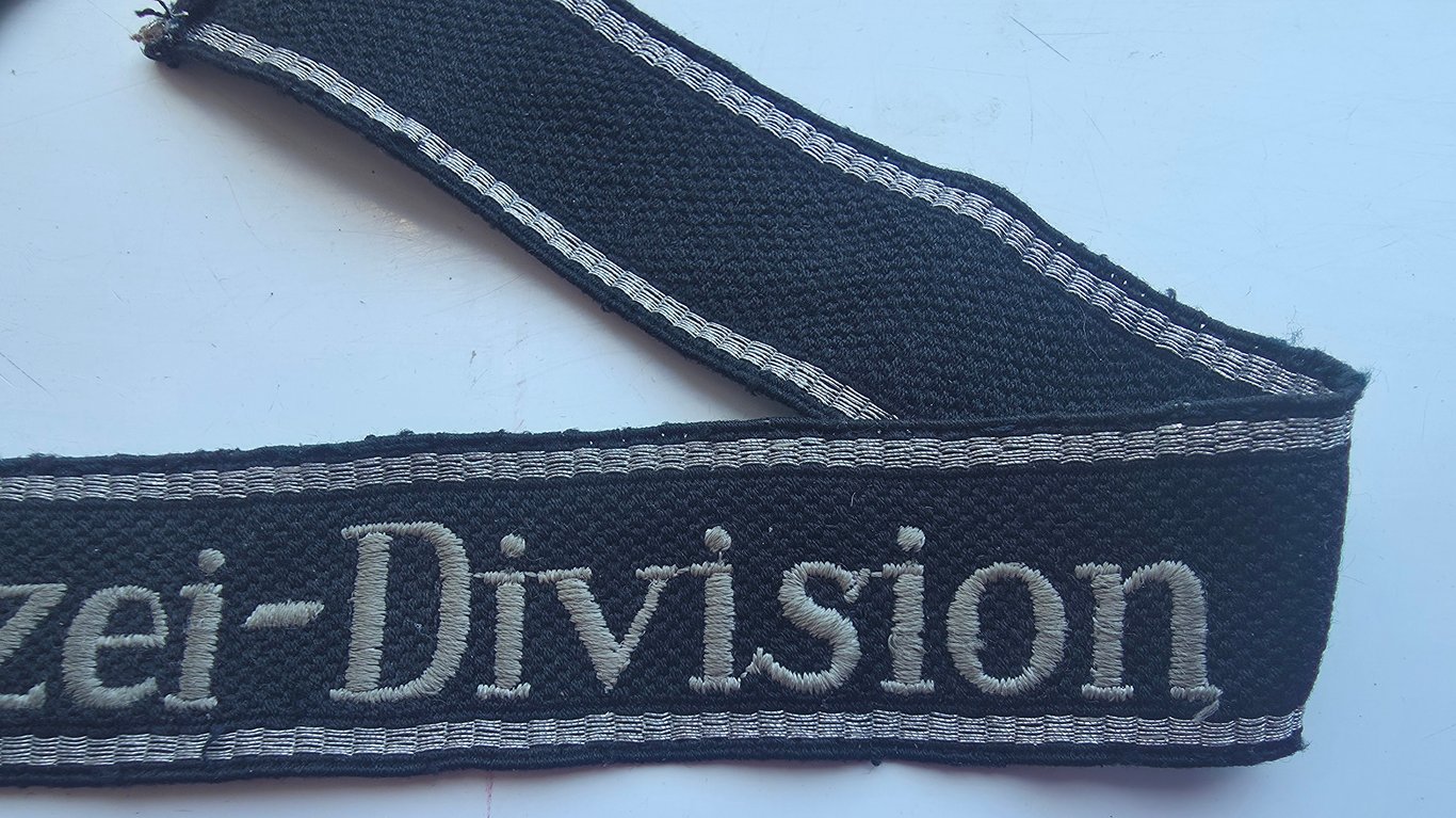 SS-Polizei Division RZM cuff title
