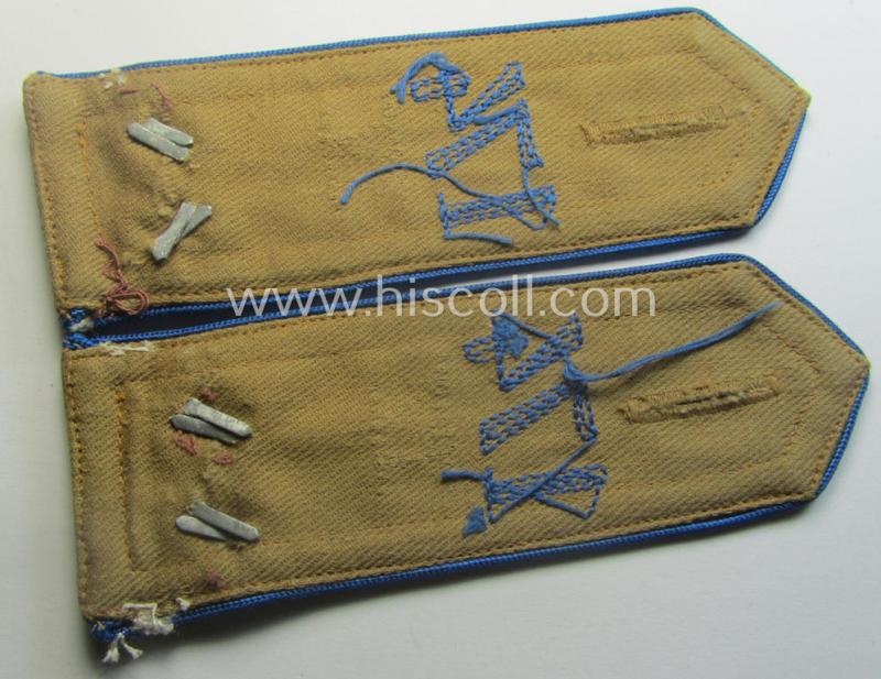 Pair of early-pattern: 'HJ'- (ie. 'Hitlerjugend'-) shoulderstraps as intended for usage by a: 'Scharführer' who was attached to the: 'Oberbann IV - Bann 174' (Bann 174 = 'Bann Ottweiler o. Saar Ost')