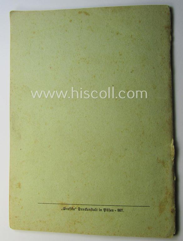 WH-related instruction-booklet entitled: 'Allgemeine Schiesslehre und Schiessausbildung'