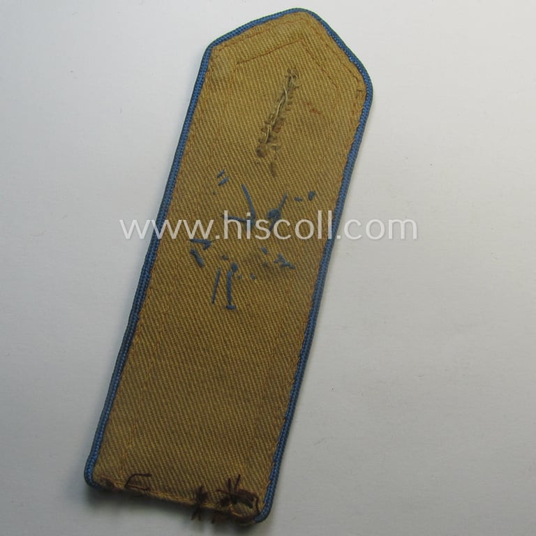 Early-pattern, 'HJ'- (ie. 'Hitlerjugend'-) shoulderstrap for usage by a: 'Hitlerjunge' who was attached to the: 'Oberbann 4 - Bann B11 I' (Bann 11 = 'Bann Breslau' situated in the 'Gebiet Ost-Schlesien')