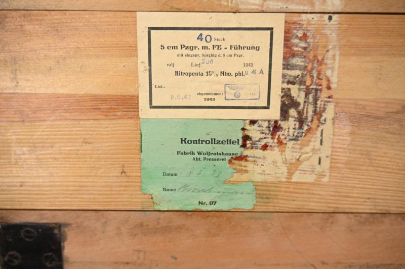 German WH 5cm Mortar 36 Ammo Box