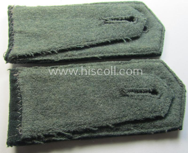 Pair of WH (Heeres) 'cyphered' NCO-type shoulderstraps: 'Uffz. des Wehrersatzdienstelle im Wehrkreises XII'