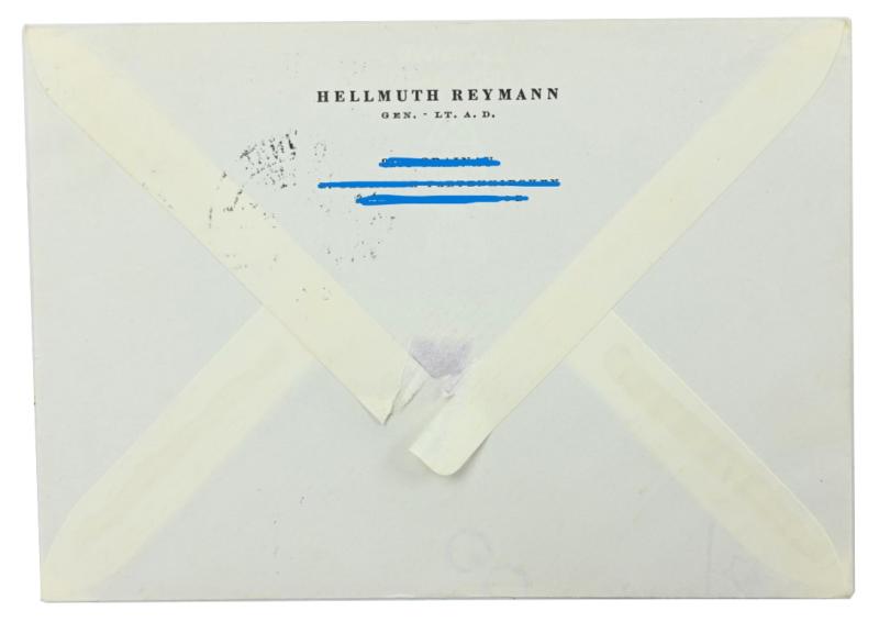 Signature of Wehrmacht KC &OLC Reciepient 'Hellmuth Reymann'