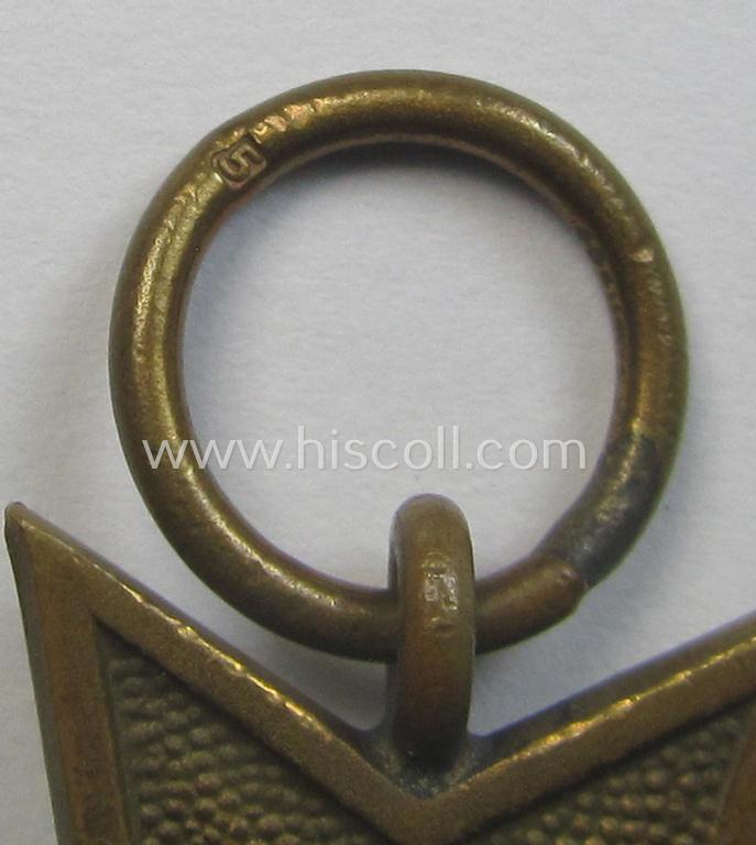 Medal-set: 'KvK 2. Klasse mit Schwertern' being a maker- (ie. '5'-) marked (and just minimally used) specimen by the maker- (ie. 'Hersteller') named: 'Hermann Wernstein' and that comes as issued and found