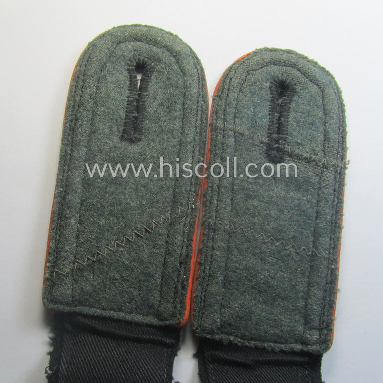 Pair of Waffen-SS, NCO-type shoulderstraps as was intended for usage by an: 'Unterscharführer' who served within the: 'Waffen-SS Feldgendarmerie-Trpn.'