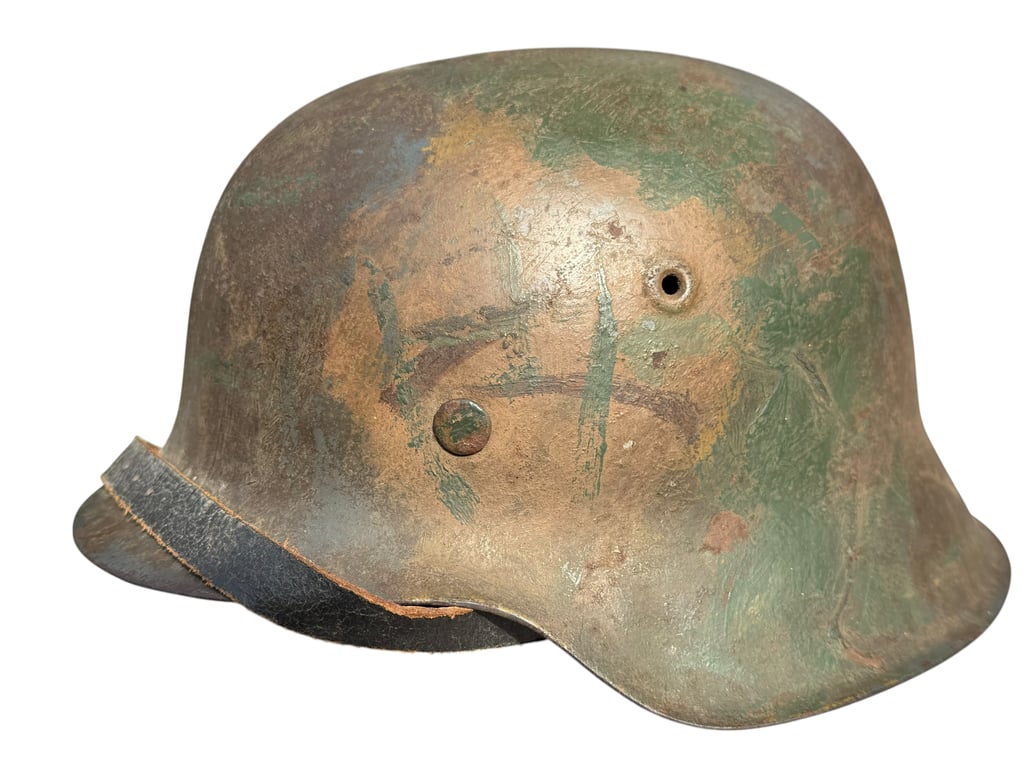 WH (HEER) Camouflaged M42 Helmet