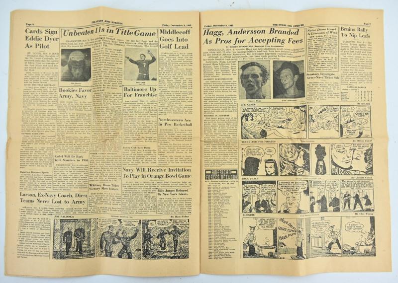 US WW2 The Stars and Stripes Newspaper