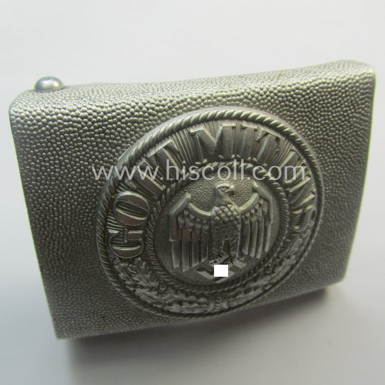 WH (Heeres) 'standard'-pattern, aluminium-based (dress- ie. 'Ausgeh'-pattern) belt-buckle