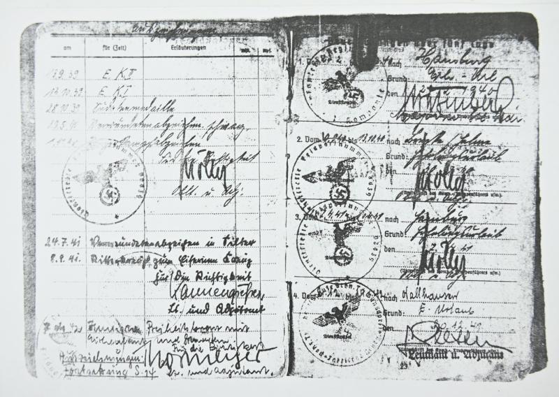 Signature of Wehrmacht Heer KC  Recipient 'Thilo Freiherr von Werthern '