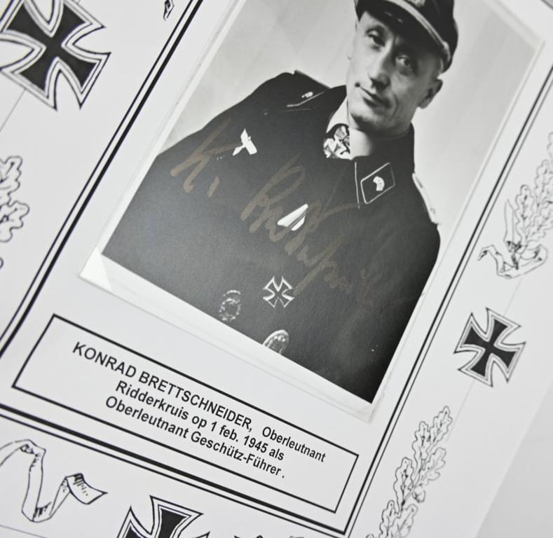 Signature of Wehrmacht Heer KC Recipient 'Konrad Brettschneider'