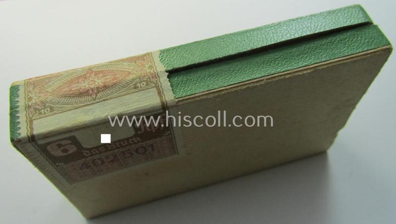 WH-era, unissued (ie. full!) cigarillos-package of the make: 'Erika - Mild und Würzig'