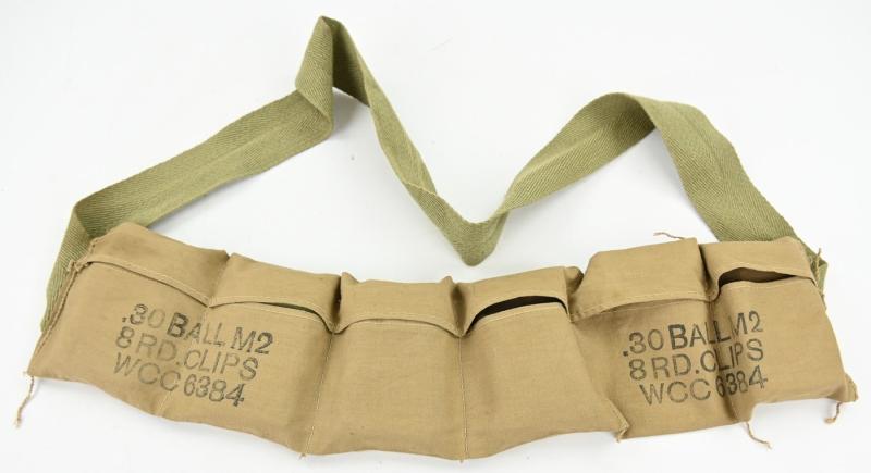 US WW2 M1 Rifle Ammo Bandoleer .30 Cal
