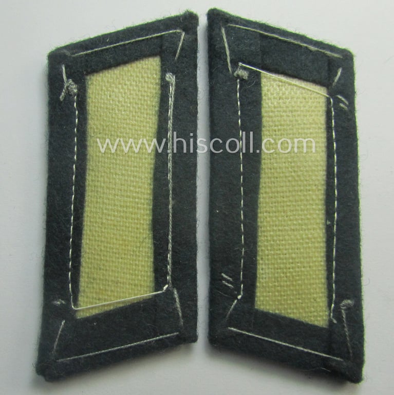 Pair of WH (Heeres) 'standard-issue'-pattern WH (Heeres) collar-tabs (or: 'Einheitskragenspiegel') being of the 'generic-pattern'