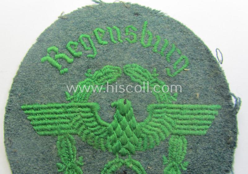 'Polizei o. Gendarmerie'-related arm-eagle (ie. 'Ärmeladler'): 'Gendarmerie Regensburg'
