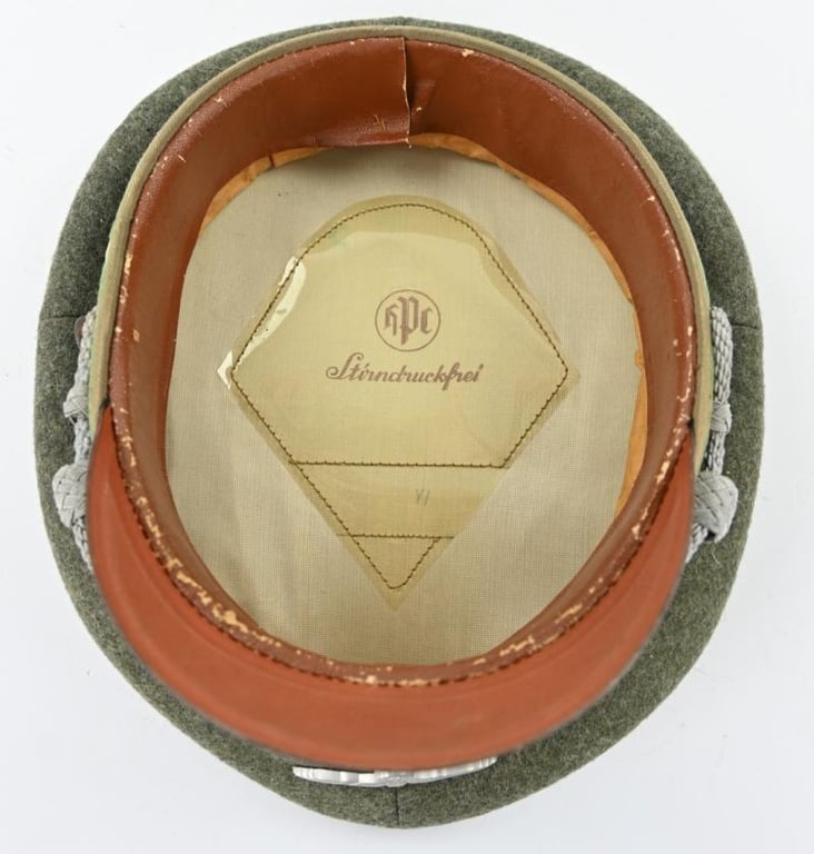 German WH Officer Visor Cap 'Panzergrenadier'