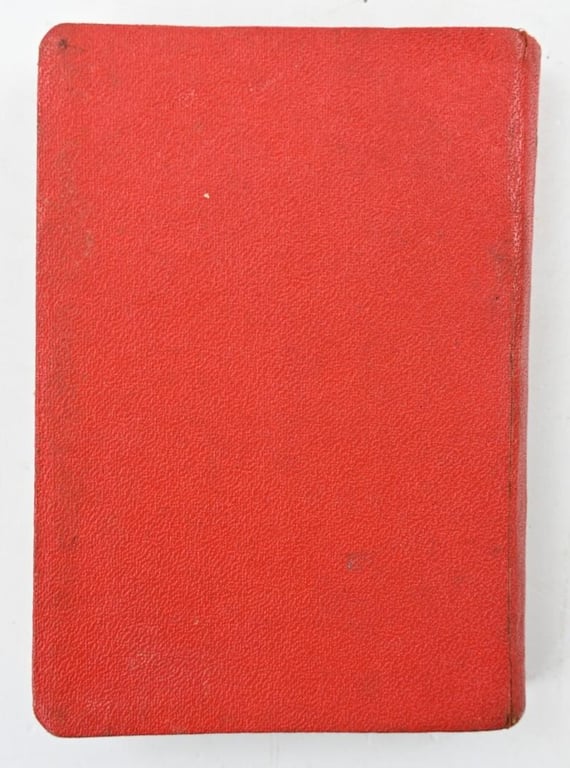 German RDB 1940 Pocket Kalender