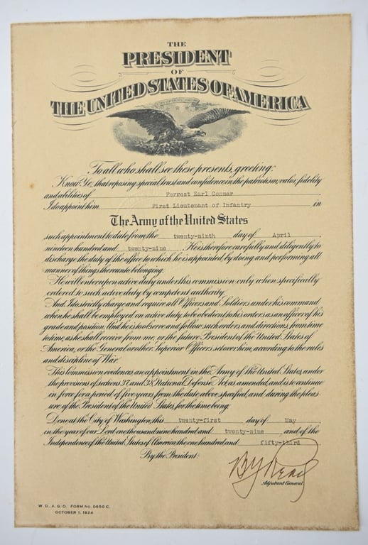US Pre-WW2 Promotion Documents Set