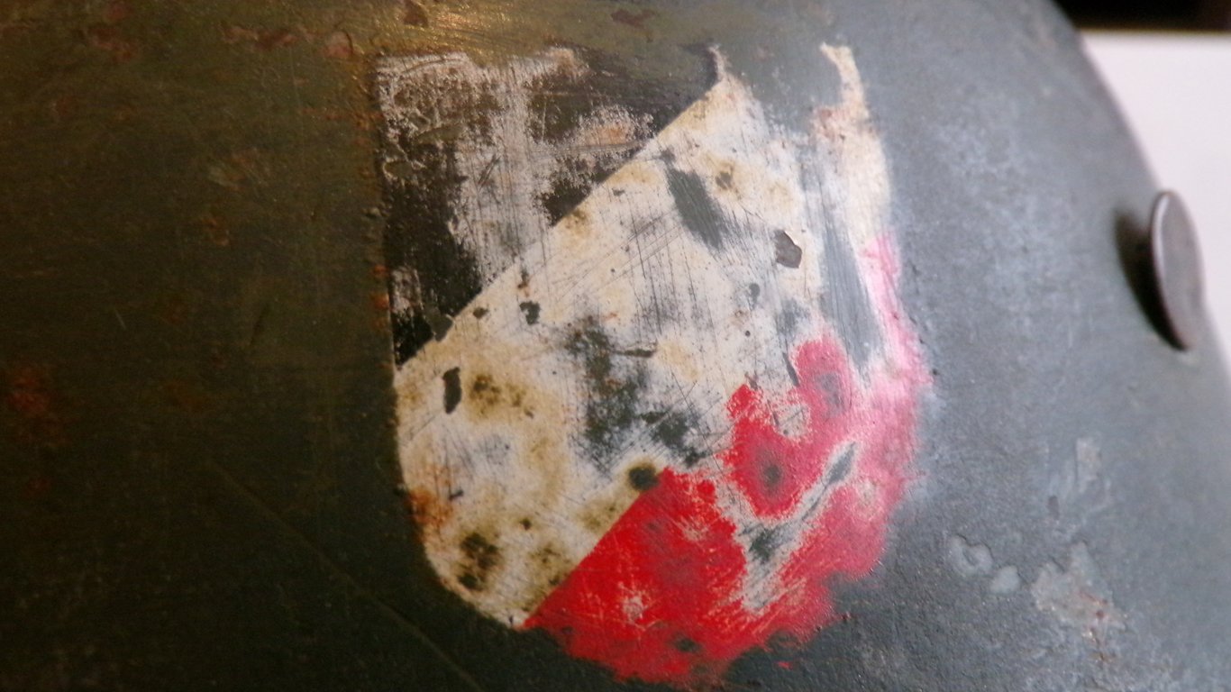 Rare small size DD M35 steel helmet