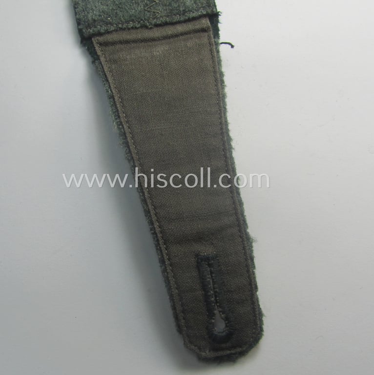 Superb - albeit regrettably single! - example of an early-period (ie. 'M36- o. M40'-pattern and pointed-styled), WH (Heeres) 'cyphered', EM-type shoulderstrap as was intended for a: 'Soldat u. Mitglied einer Infanterie-Schule'