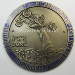 Commemorative N.S.K.K.-/D.D.A.C.-related car-plaque (ie. 'Erinnerungs- o. nichttragbare Kfz-plakette')...