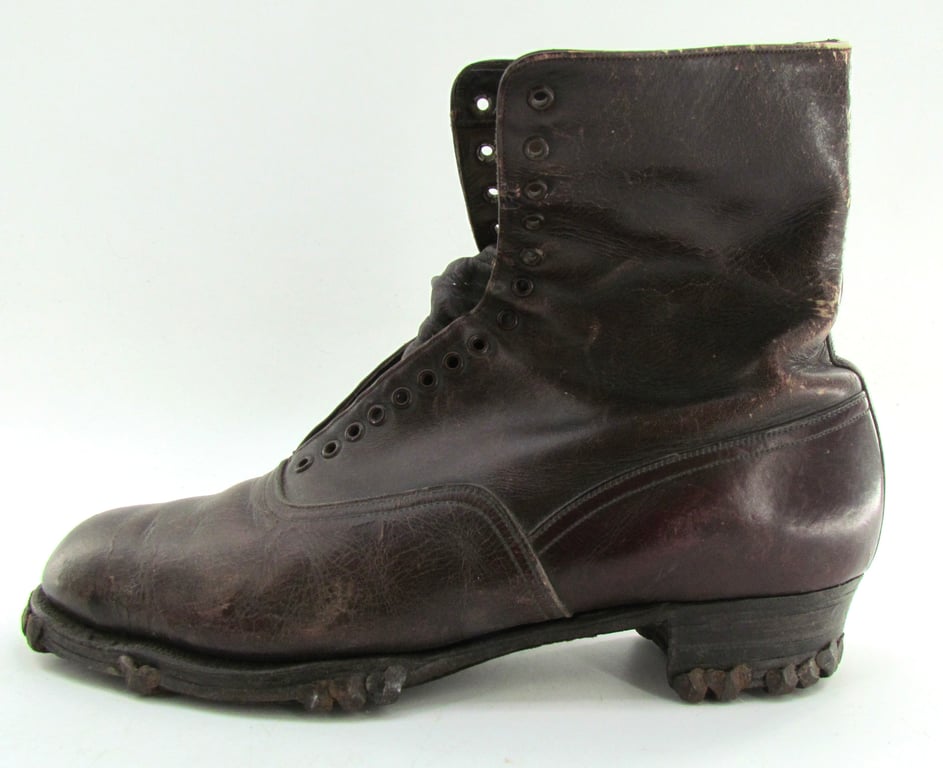 Pair of German Women's High Lace-Up Boots