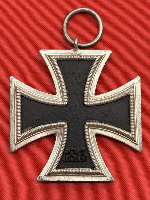 AUTHENTIC WWII IRON CROSS 2RD CLASS RING STAMPED FOR, BERG & NOLTE LUDENSCHELD GERMANY CLOSE TO MINT CONDITION.